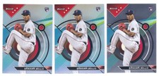 2023 Topps Finest Brayan Bello RC #11 Rookie 3 Card Base Refractor Lot Red Sox