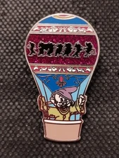 2014 Disney Dopey Snow White And The Seven Dwarves Hot Air Balloon Trading Pin
