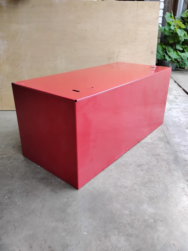 Vintage Craftsman 3 Drawer 12" Middle Tool Box Mid Intermediate Chest Red USA - Image 3 of 4