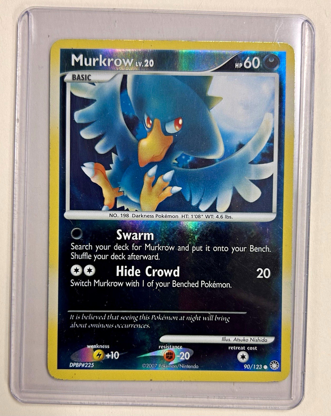 Pokemon Murkrow 90/123 Mysterious Treasures Reverse Holo English 60 HP Common