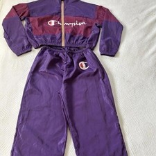 Champion Tracksuit Purple Retro Vintage Style Size Small