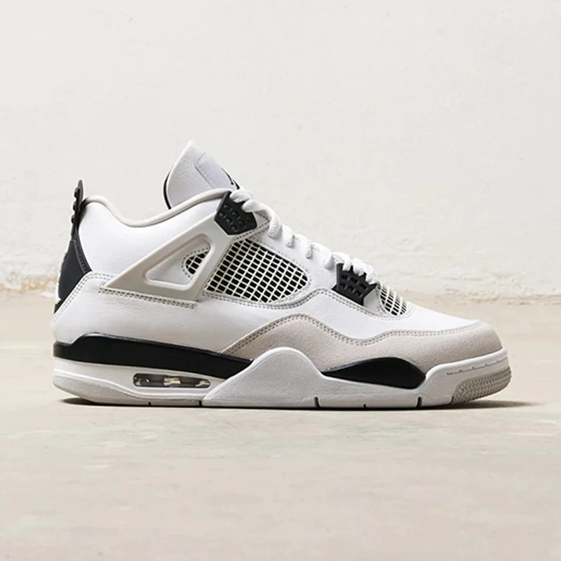 Unisex Turnschuhe Retro aJ4-Freizeitschuhe Schwarz Weiß Sport Jordenschuhe 36-46 - Bild 3 von 4