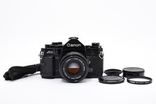 Canon A-1 Slr Film Camera New Fd 50mm F1.8 New Light Seals Tested  N.Mint  5792