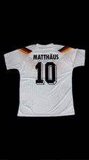 1990 World Cup Germany MATTHAUS 10 Home White Retro Soccer Jersey