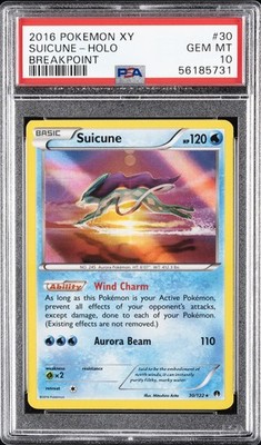 2016 POKEMON XY BREAKPOINT #30 SUICUNE-HOLO PSA 10 | eBay