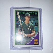 Topps 1988 All-Star Rookie Mark McGwire Athletics #580 Tiffany Edition