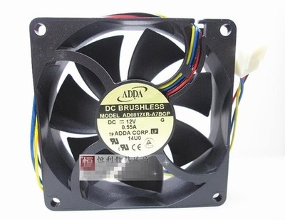 1PC ADDA AD0812XB-A7BGP 8025 12V 0.55A 8CM high airflow chassis cooling fan *vv