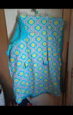 Carseat Canopy Infant Car Seat Cover Geometric Blue Gray Yellow White