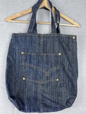 Vintage Selvedge Denim Tote Bag  1960s  1970s Workwear Style