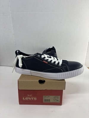 Levi's Men's Anikin Canvas Sneakers Shoes Navy Size 9.5 M BRAND NEW