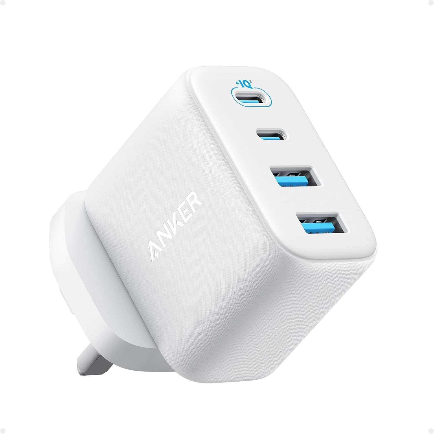 Anker Zolo USB C Charger Block, 4-Port Wall Adapter 50W Compact Stable 2 USB-C&A