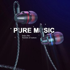 HIFI Bass Stereo Wired Earbuds Headset In-Ear Earphone Headphone MIC 3.5mm USB-C