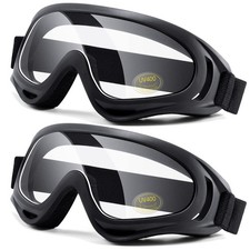 Motorcycle Goggles 2 PackATV Dustproof Dirt Bike Goggles for Ski Racing Ridin...