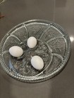 Vintage Indiana Glass Deviled Egg/Relish Platter Tree Of Life Clear Glass 13” — photo 5