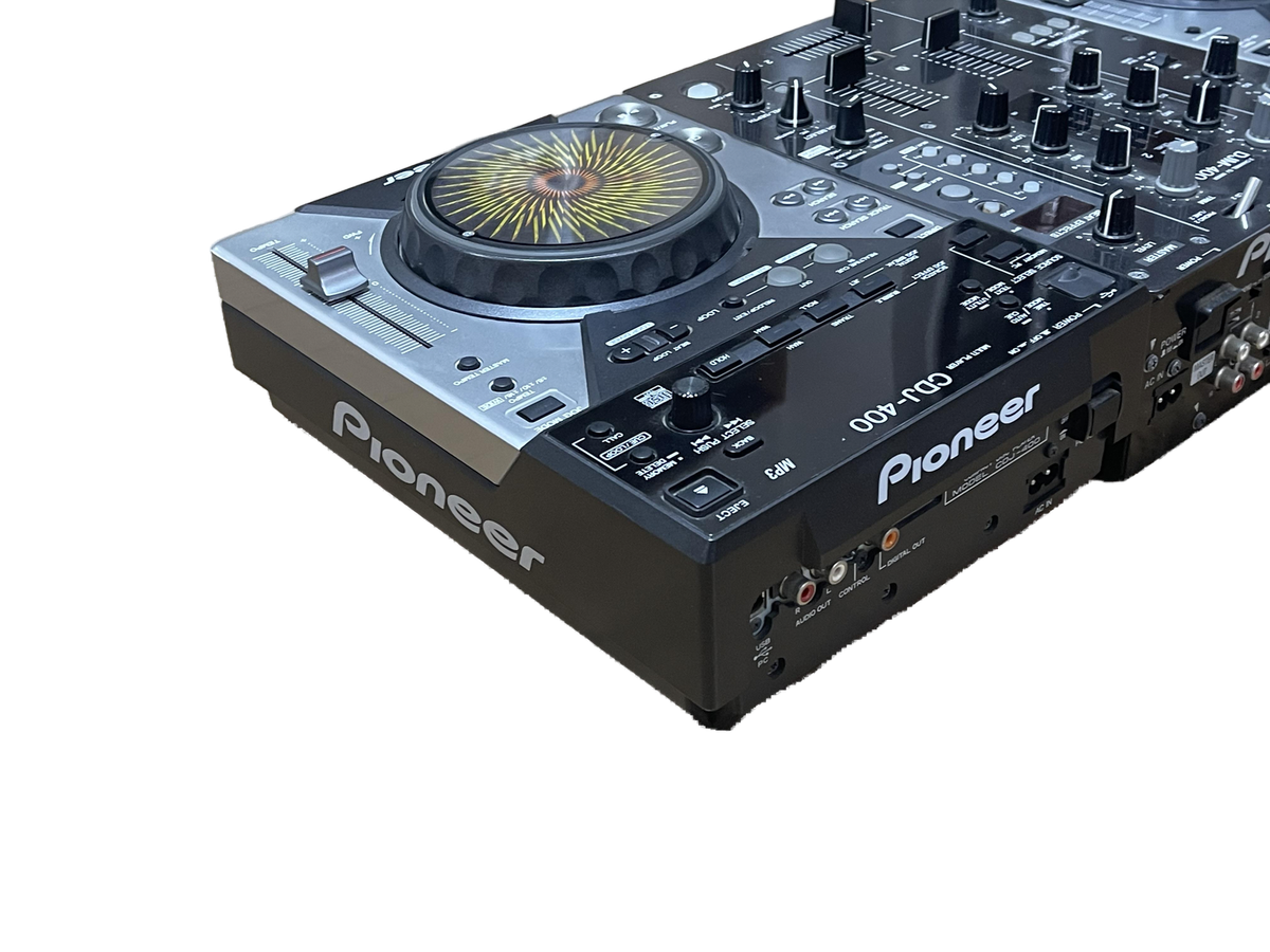 Pioneer CDJ-400 x2 DJM-400 DJ Set CD Player Mixer 3-Piece USB MP3