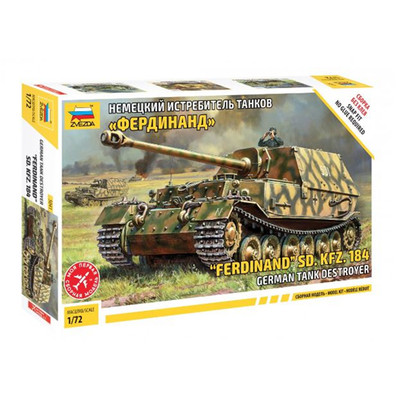 FERDINAND SD.KFZ.184 KIT 1:72 Zvezda Kit Mezzi Militari -D- Neues Modell