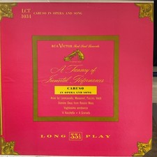 Caruso "A Treasury Of Immortal Performances" RCA Victor Red Seal LCT-1007 LP
