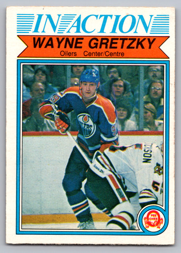 Wayne Gretzky [In Action] #107 1982 O-Pee-Chee card