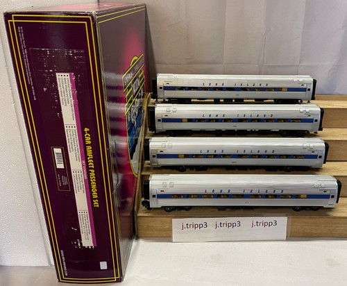 MTH 20-65058 Long Island Amfleet tren de pasajeros escala O conjunto de 4 vagones autobús LIRR | Zustand: Used