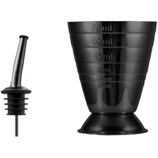 Measuring cup, 2.5 oz stainless steel cocktail jigger for liquid or dr
