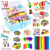 Bastelset Kinder 3000 Teile Mit Pfeifenreiniger Kulleraugen Kreativ