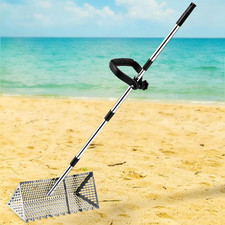 Sand Flea Rake, Beach Treasure Rake Stainless...