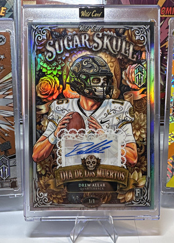 Drew Allar 2026 Rookie Wild Card Sugar Skull Dia De Los Muertos True 1/1 Auto