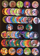 Michael Jordan Space Jam 1996 Warner Bros Pog Caps Movie Motion Tazo Set #1-80
