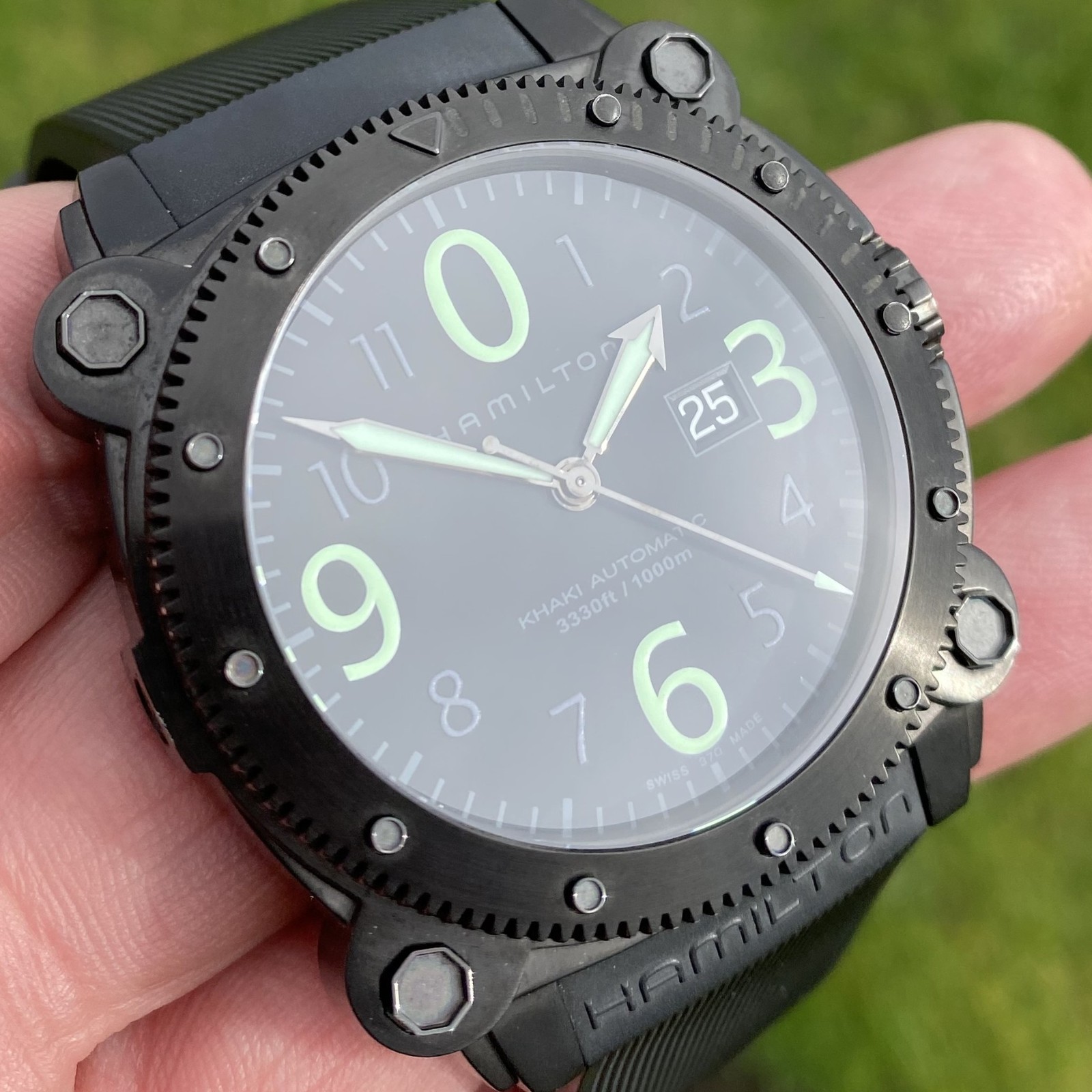 Hamilton Khaki BeLOWZERO Automatic 1000m Black PV… - image 2