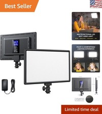 Ultra-Thin 19.5W LED Video Light - 650Lux/m for Professional Photography