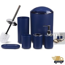 Bathroom Accessories Set 6 Piece Bath Ensemble Includes Soap Dispenser, Tooth...