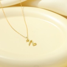 Personalised 925 Sterling Silver Heart Initial, Letter Pendant, Gift for her
