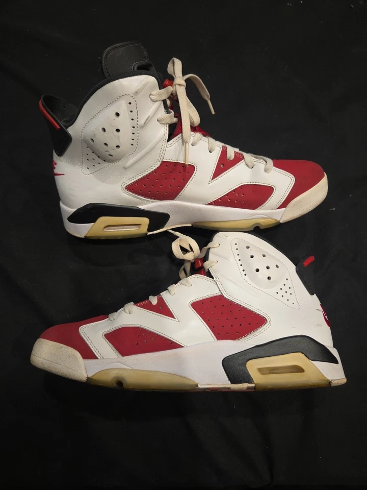 Jordan 6 Retro OG Mid Carmine Hombre Tenis CT8529-106 Talla 11 Foto 2 de 4