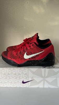 Nike Kobe IX 9 Elite Low University Red 2014 Glow Mamba 639045-600 Size 8