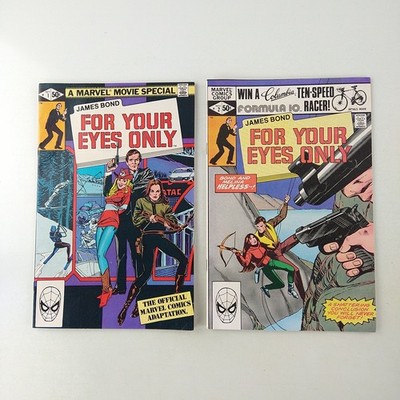 James Bond: For Your Eyes Only #1-2 Movie Adaptation Set 1 2 Lot VF- 1981 Marvel