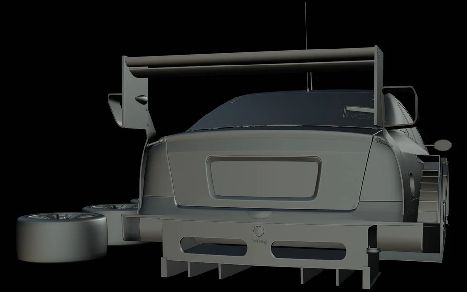 STL File - Opel Astra V8 Coupé DTM (2003) 3D Print 1/87 1/64 1/43 1/32 1/24 1/18 - Image 4 of 4