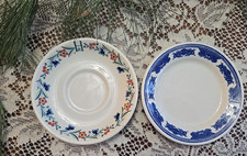 floral HOMESTEAD RESORT RESTAURANT WARE SAUCER HOT SPRINGS 5.5” Homer Laughlin +