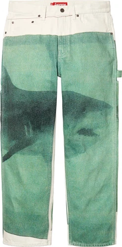 Pantalon jean Supreme X Damien Hirst Shark taille 34