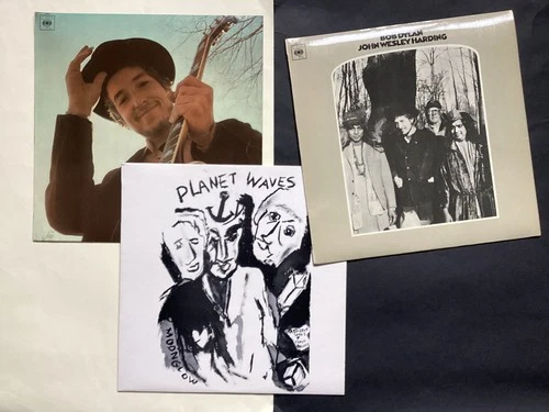 Bob Dylan NM Lot - Nashville Skyline & John Wesley Harding, Mono & Planet Waves