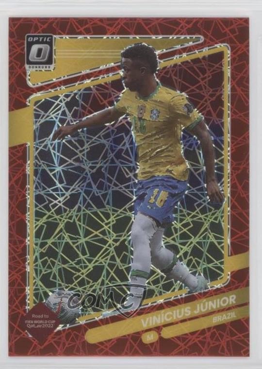 2021 Donruss Road to Qatar Optic Red Velocity Prizm Vinicius Junior Jr #26 14tf