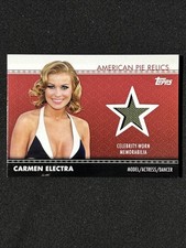 2011 Topps American Pie Relic Apr-20 Carmen Electra Celebrity Worn Fabric Relic