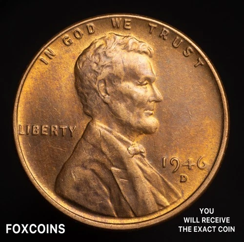 1946-D Lincoln Wheat Cent - AU/UNC