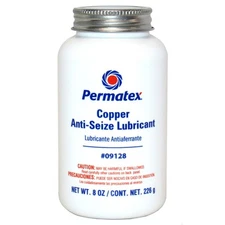 Permatex Anti-Seize Compound 09128; 8.0 oz Brush Top, Copper Based