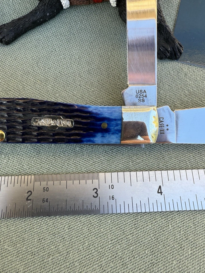 Cuchillo trampero Case XX Blue Bone Rogers Corn Cob 6254 SS Foto 2 de 4