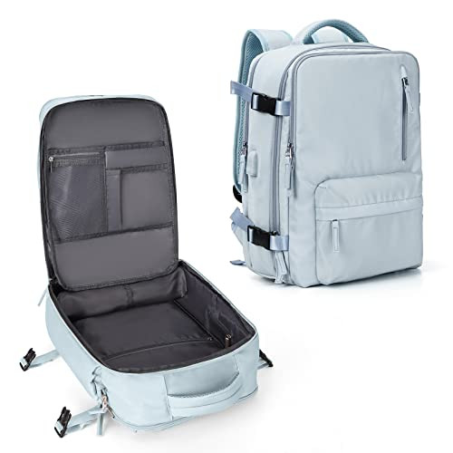 Flight-Approved Large A3-Blue Travel Backpack for Laptop & Business Work-image