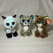 Ty Beanie Boos Unicorn, Leopard, and Tiger Plush Set