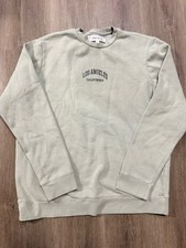 PacSun Los Angeles California Crewneck Sweatshirt Sage Green Minimalist Medium