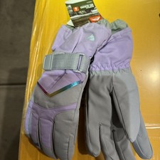 Ozark Trail Technical ski gloves Girls s/m Purple Reflective thinsulate
