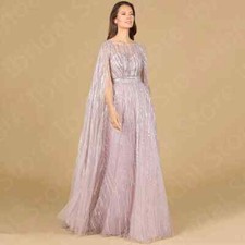 Sparkling Pale Pink Mother of the Bride Wedding Sequined Wedding Party Dress