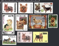 [aute] Frame It - Dog Breed AUSTRALIAN TERRIER - 10 Different Stamps - VF